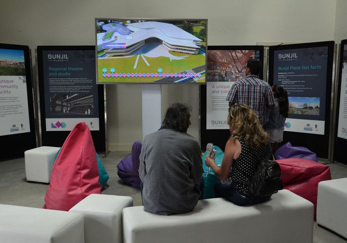 City of Casey exhibit at the Berwick Show, featuring Bunjil Place