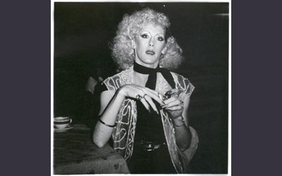 ‘Performer at Tricia's nightclub West Melb,’ Melbourne - Drag show and cabaret March 1979, Gibb, Viva, 1945-2017, photographer.