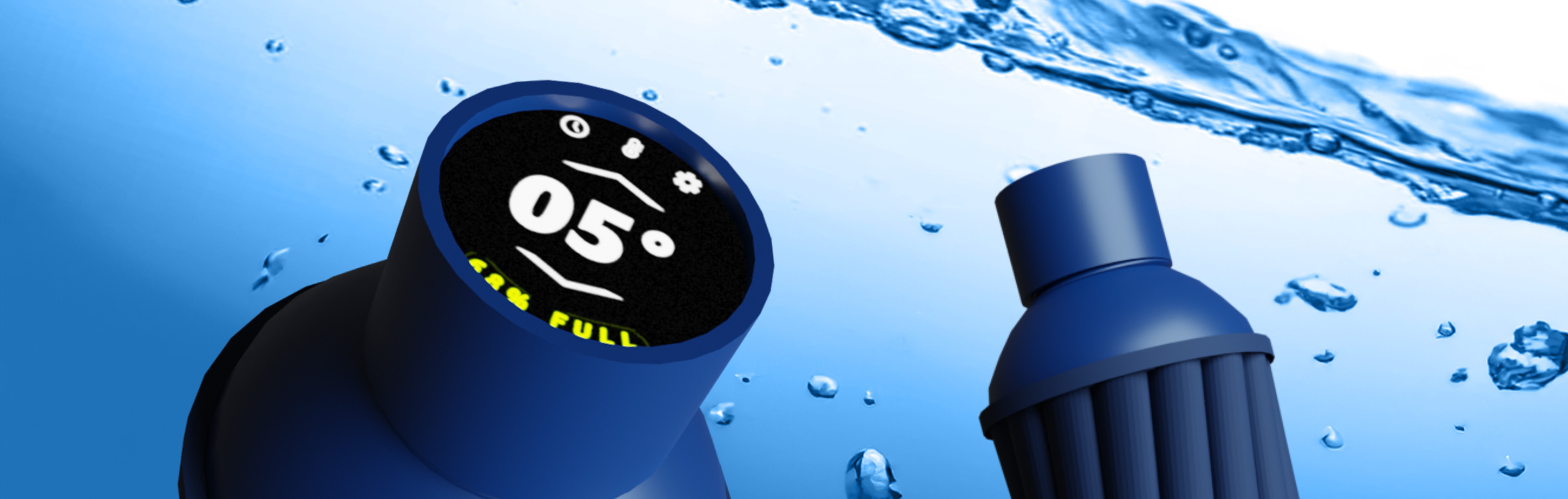 digital drawing of a water bottle