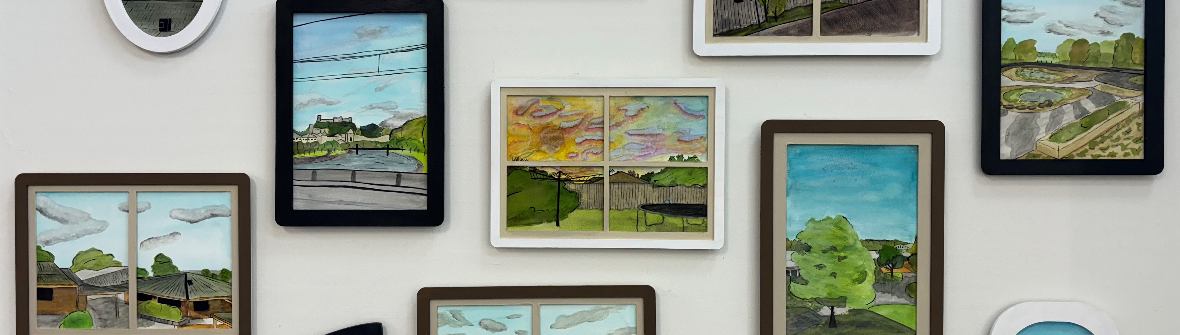 drawings of window views