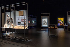 Image: Installation view, Emergent 2020: VCE Graduate Showcase, Bunjil Place Studio, 2021. Photo: Christian Capurro