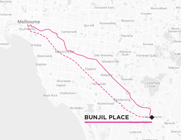 Map to Bunjil Place
