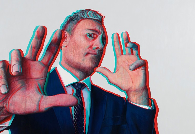 Archibald Prize 2022 finalist, Claus Stangl Taika Waititi (detail) © the artist