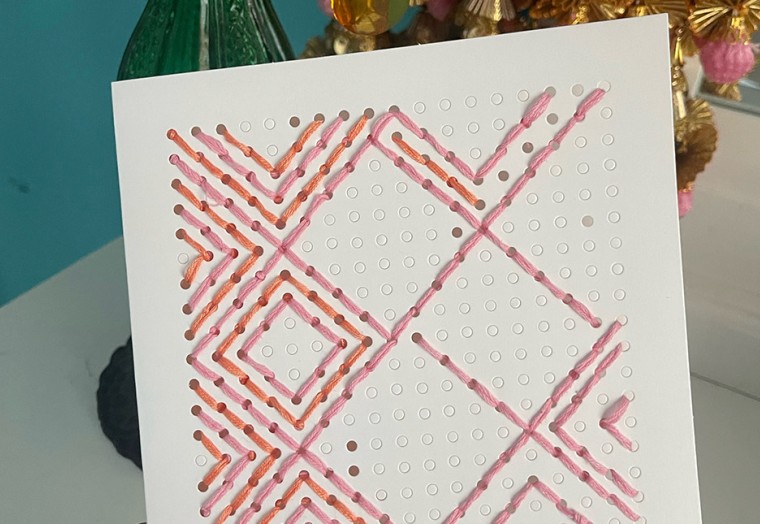 Drop-in workshop: Phulkari inspired cards
