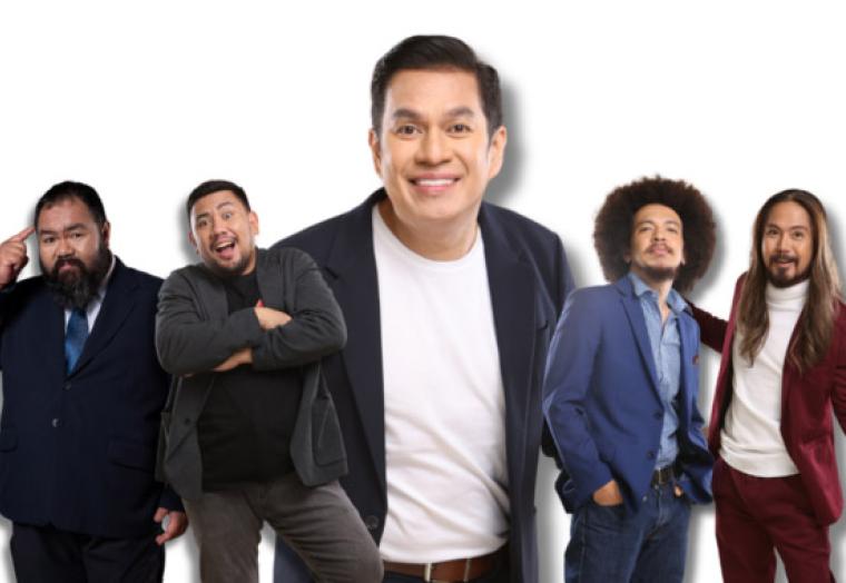 Headshots of five men wearing jackets