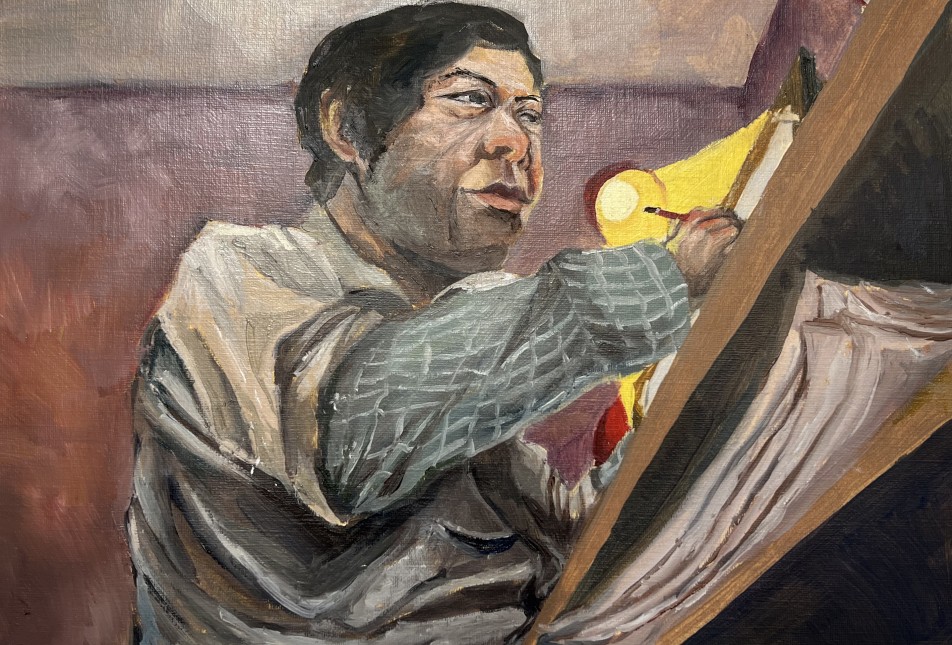 Peter (Bao) NGUYEN, Grandfather 2022, oil on paper, Young Archie Competition 16 – 18 years category © the artist