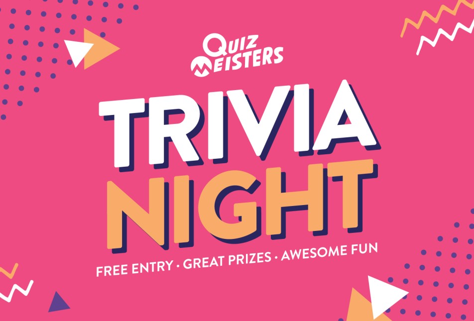 Image that says Trivia Night. 