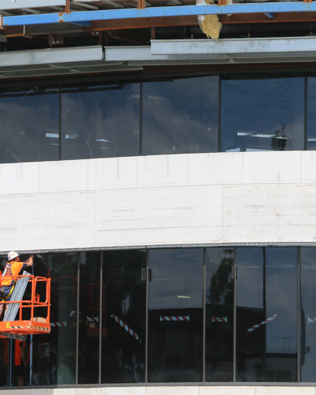 Exterior glass of Bunjil Place