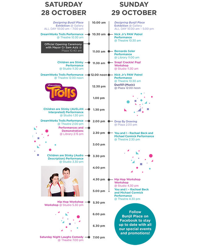 Opening Festival Timeline