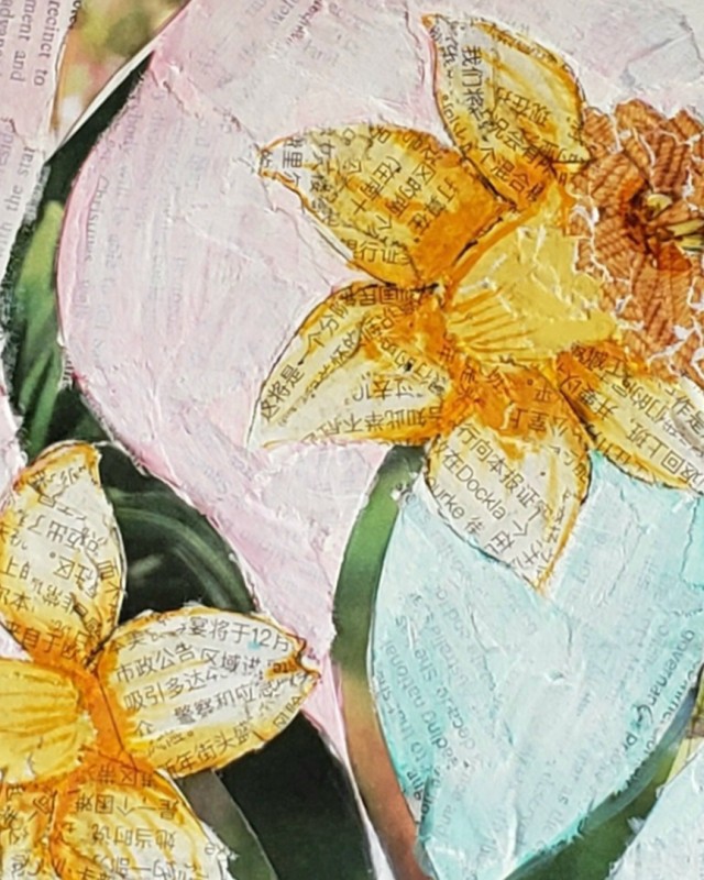 Paper Collage Daffodils