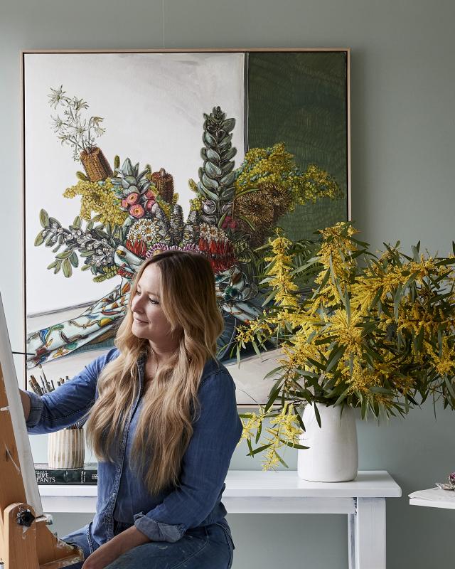 Sam Michelle in her studio.  Photo: Shannon McGrath