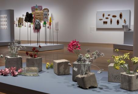 installation view: 'Beautiful Tensions: Gray Street Workshop Celebrates Forty Years', Bunjil Place Gallery, 2026 featuring Jess Dare ‘Traces of Forever’ 2024. Photo: Christian Capurro