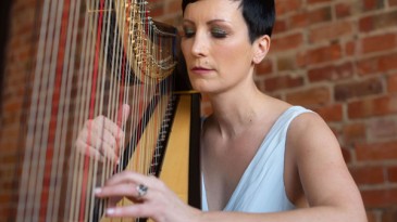 Emily Rosner Playing Harp