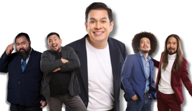 Headshots of five men wearing jackets
