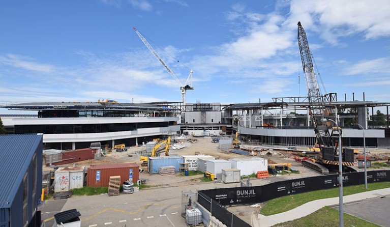 Construction on the Bunjil Place site is full steam ahead!