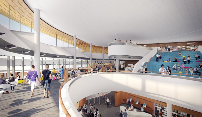 Bunjil Place library artist impression