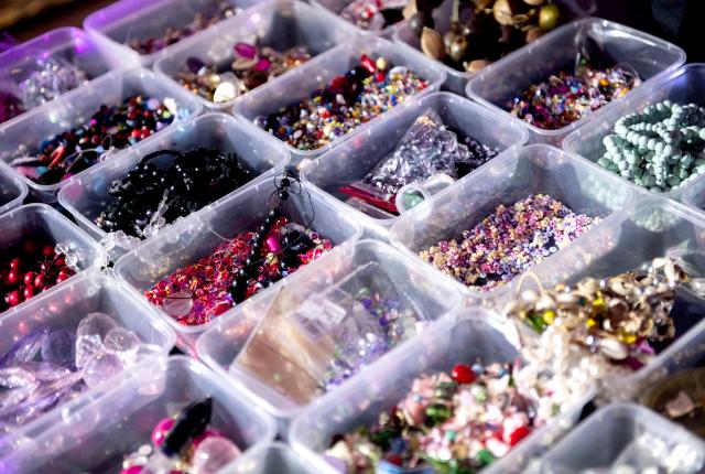 Containers of art materials
