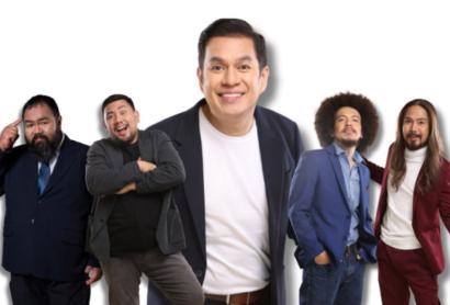 Headshots of five men wearing jackets